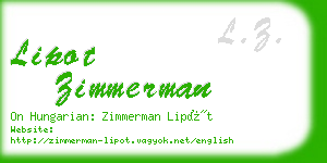 lipot zimmerman business card